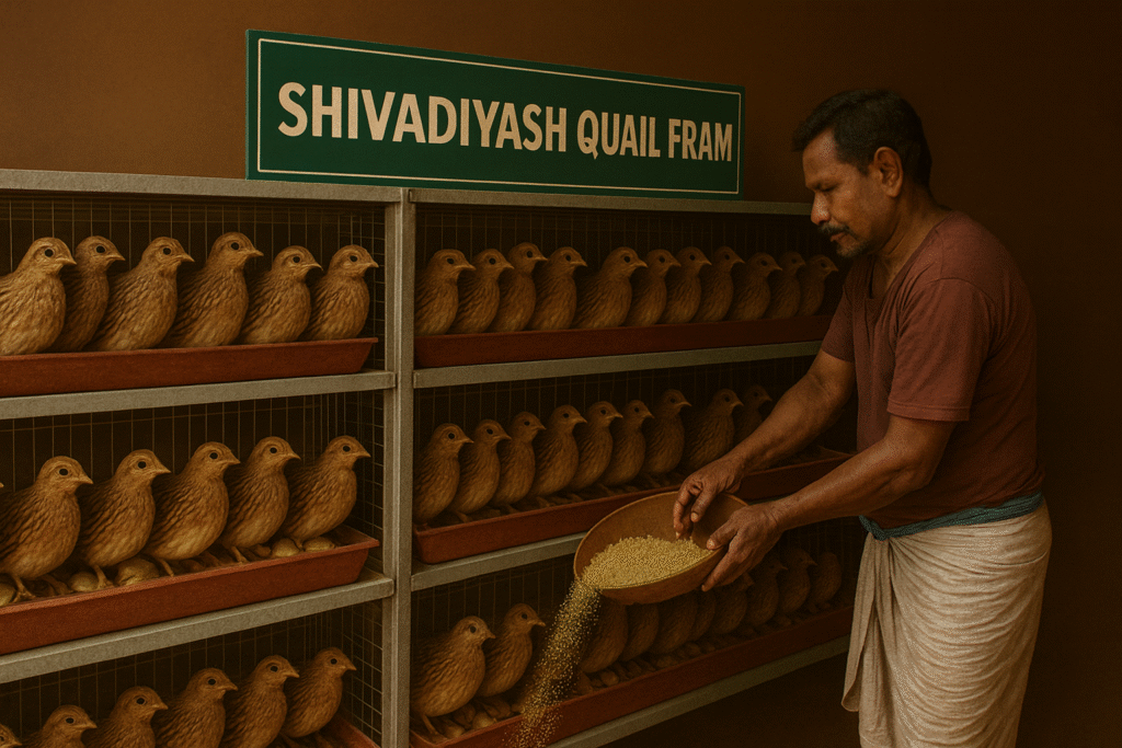 caring for quails at shivadiyash