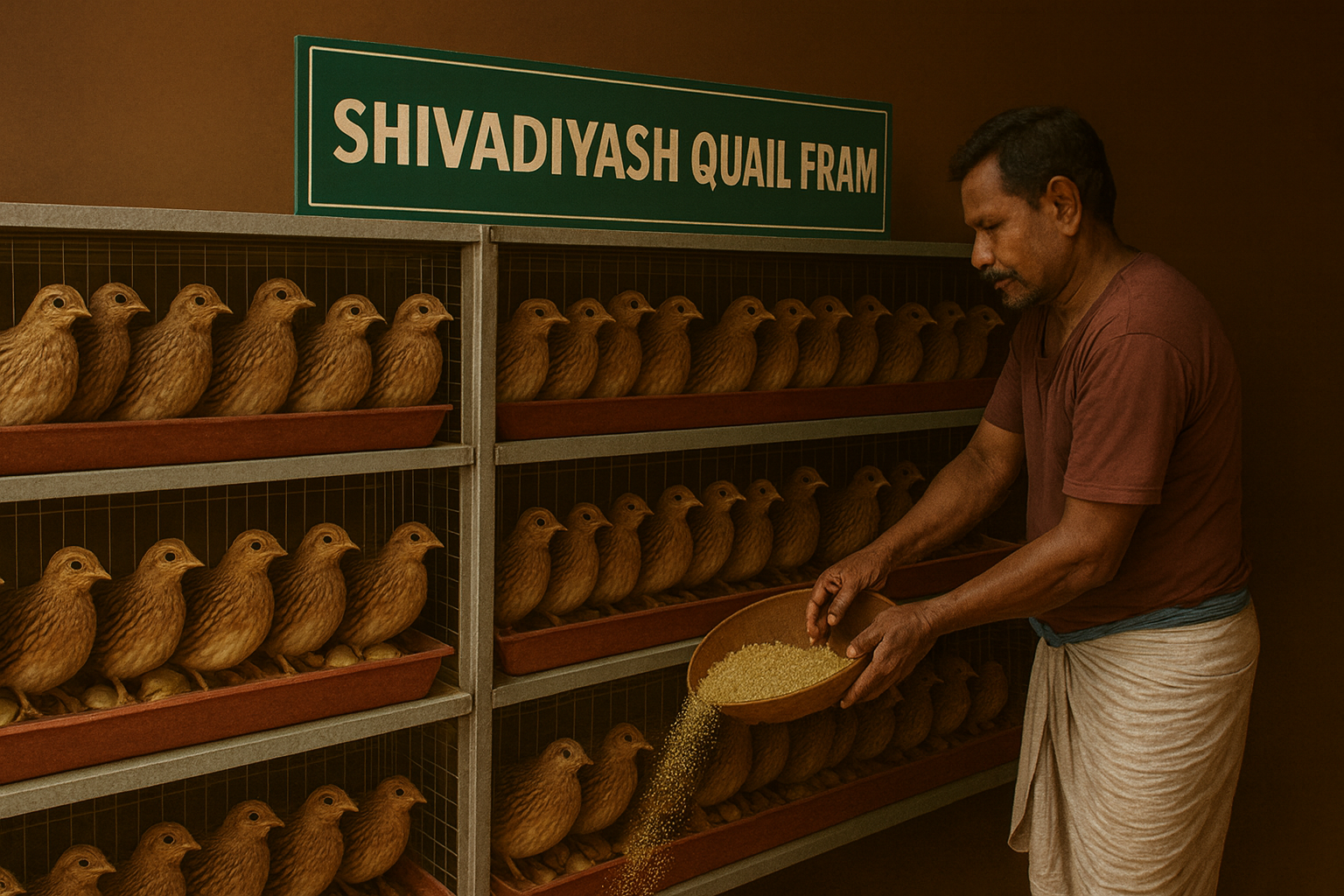 caring for quails at shivadiyash